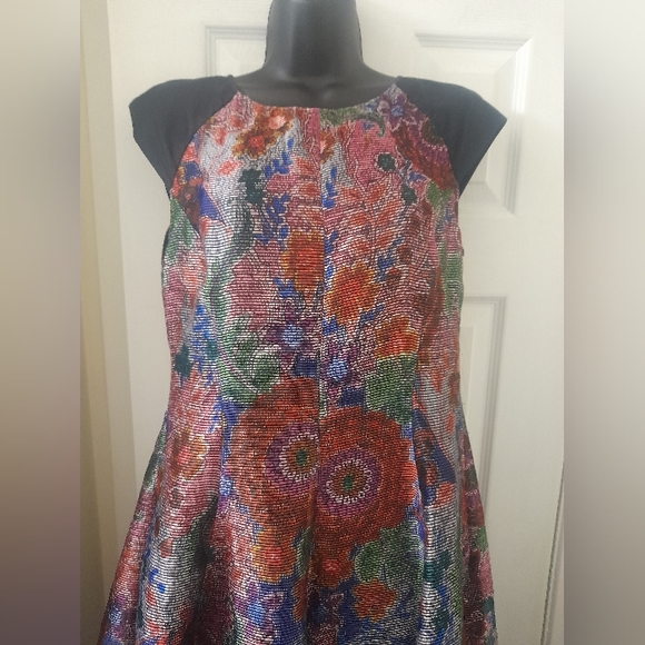 Armani Collezioni -Floral jacquard  dress - - Picture 5 of 12